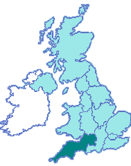 Map+of+south+devon+england