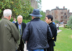 "Patrick of the Hills" owner of Muncaster Castle, talking with our clients