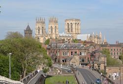 The city of York is dominated by the Minster